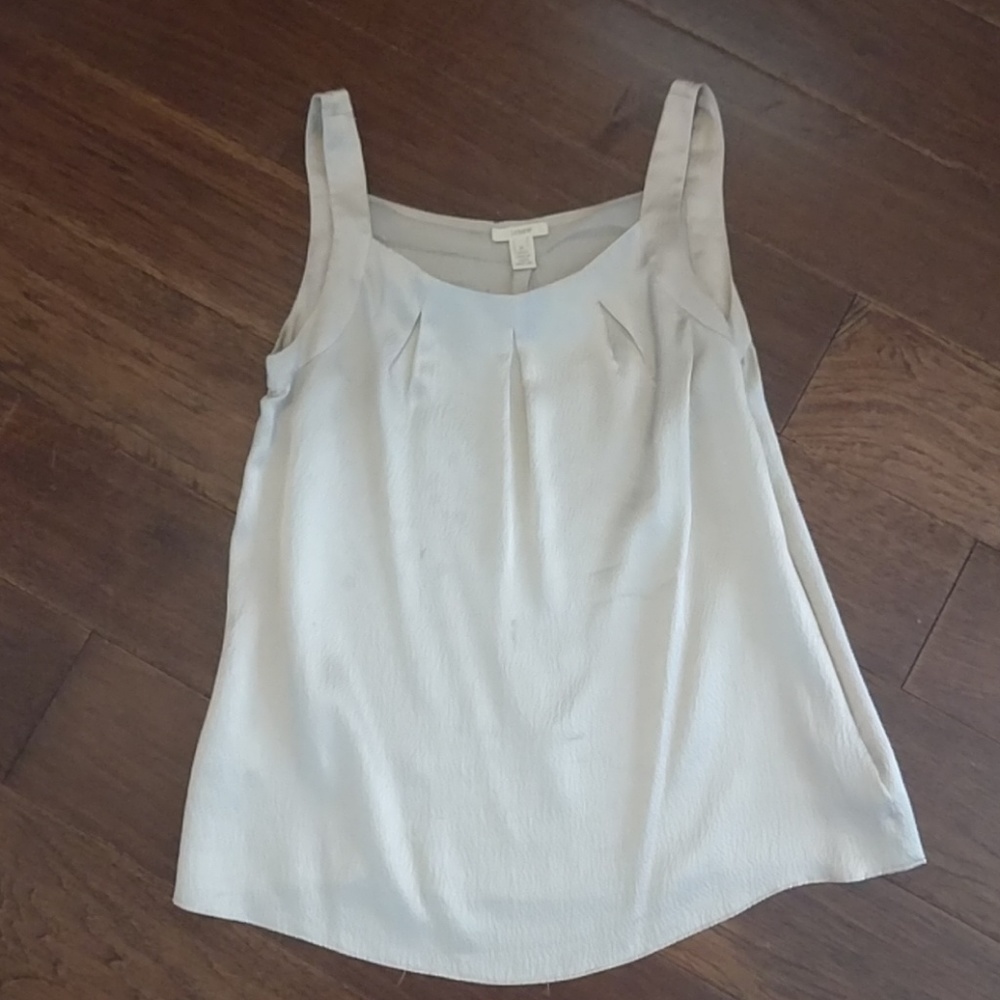 Hammered silk top JCrew